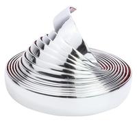 Moulure chromée for carrosserie automobile, 15 mètres, bande décorative de protection for pare-chocs latéraux/arrière/portes (autocollante)(22mm*15m)