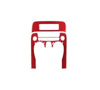 Moulure Console Centrale Pour Pour Camaro 2010-2015 Intérieur Voiture En Fiber Carbone Console Multimédia Couverture Autocollant Panneau Garniture(2)
