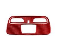 Moulure Console Centrale Pour Pour Camaro 2017-2022 Fibre Carbone Intérieur Voiture Liseuse Panneau Cadre Autocollant Revêtement D'habillage(Red carbon fiber)