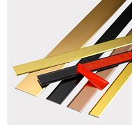 Moulure de Bordure Autocollante Métallisée En Alliage D'Aluminium, 5,2 M, pour Calfeutrage Et Garniture, pour Mur, Décoration de Sol, Dosseret, Bordure de Carrelage Et D'Angle