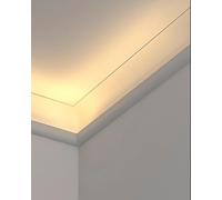 Moulure de couronne LED pour décoration de plafond, coin intérieur/extérieur, couvercle de diffuseur, ligne de plinthe découpable, parfaite pour l'éclairage de la maison et l'amélioration de