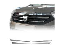 Moulure de Grille de Calandre Compatible avec Dacia Lodgy 2012 à 2018, Garniture Baguette de Calandre en Acier Inoxydable Argent