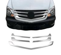 Moulure de Grille de Calandre Compatible avec Mercedes Sprinter W906 2013-2018, Garniture Baguette de Calandre en Acier Inoxydable Argent