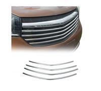 Moulure de Grille de Calandre Compatible avec Opel Vivaro 2014-2019, Garniture Baguette de Calandre en Acier Inoxydable Argent