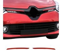 Moulure de Grille de Calandre Compatible avec Renault Clio IV 2012-2016 en Acier Inoxydable Rouge