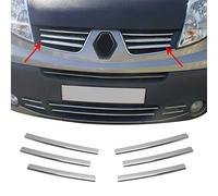 Moulure de Grille de Calandre Compatible avec Renault Trafic 2010-2014, Garniture Baguette de Calandre en Acier Inoxydable Argent