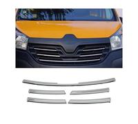 Moulure de Grille de Calandre Compatible avec Renault Trafic 2014 à 2024, Garniture Baguette de Calandre en Acier Inoxydable Argent
