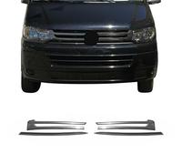 Moulure de Grille de Calandre Compatible avec VW T5 2009-2015, Garniture Baguette de Calandre en Acier Inoxydable Argent Foncé