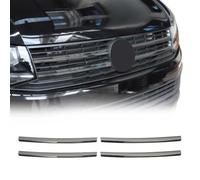 Moulure de Grille de Calandre Compatible avec VW T6 Transporter Caravelle 2015-2019 Pre-FL Garniture Baguette de Calandre en Acier Inoxydable Argent Foncé