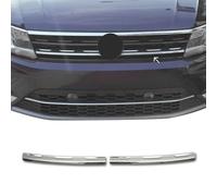 Moulure de Grille de Calandre Compatible avec VW Tiguan 2016-2020, Garniture Baguette de Calandre en Acier Inoxydable Argent