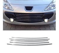 Moulure de Grille de Calandre pour Peugeot 307 2005-2008 Chromé 5Pcs