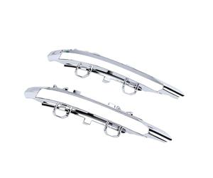 Moulure de Phare Antibrouillard 2 Pièces, Garniture de Cadre ABS Durable pour Classe S W221 2010 - 2013, Remplacement de Montage OEM, Améliore L'apparence (Galvanoplastie)