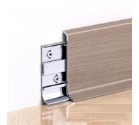 Moulure De Plinthe En Aluminium, 4 Pièces, 125 Cm, Arc Rond, À Encliqueter, Moulure De Bordure De Sol À Grain De Bois, Plinthe - Rehaussez La Décoration De Votre Maison(I)