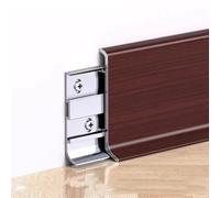 Moulure De Plinthe En Aluminium, 4 Pièces, 125 Cm, Arc Rond, À Encliqueter, Moulure De Bordure De Sol À Grain De Bois, Plinthe - Rehaussez La Décoration De Votre Maison(B)