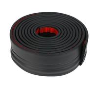 Moulure de plinthe murale en vinyle 16,4/32,8 pieds, 4/5 po, caoutchouc auto-adhésif flexible, design à décoller et coller, garniture(Black,4inx16.4ft)