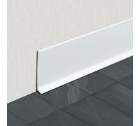 moulure de plinthe murale, Plinthe en aluminium 10 cm x 1 m multicolore(White,10cmx10psc)