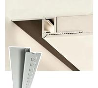 Moulure d'éclairage LED ultra étroite de 30 m en forme de Z avec garniture en aluminium extrudé - Diffuseur de plafond indirect pour décoration d'intérieur moderne