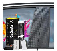 Moulure décorative adaptée pour Skoda Octavia 3 (5E) 2013-2021 (5 portes, break) : film de protection de peinture pour panneau de colonne B C couvercle gauche/droite porte avant/arrière (design