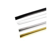 Moulure Décorative Autoadhésive PVC, Baguette de Finition Murale pour Papier Peint, Carrelage, Miroir, Mur, Plafond et Armoire, Bande Décoration Autoadhésive (Noir 4m×8mm)