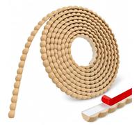 Moulure Décorative Autocollante 3 m x 10 mm, Bordure Perlée PVC Flexible | Pour miroirs, portes, meubles, murs et plafonds, finition peignable, découpe facile, pose rapide sans clou ni perçage, DIY