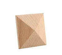 Moulure Decorative Bois Figurines de décalcomanie d'appliques en bois décor sculpté non peint grandes feuilles Rectangle fleur meubles portes(6cmX6cm)