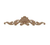Moulure Decorative Bois Unique Naturel Floral Bois Sculpté En Figurines Artisanat Coin Appliques Cadre Mur Porte Meubles Sculpture Sur Décoratif(30cmX7)