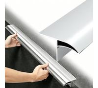 Moulure Décorative De Bord De Mur, Bande Anti-goutte, Profil De Déviateur | Empêche le ruissellement des eaux de pluie, facile à couper et à installer, for la protection(White 1m,50mm)