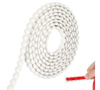 Moulure décorative flexible 3D de 3 m - Bordure de papier peint en PVC - Perles décoratives avec ruban adhésif à décoller et à coller - Pour cadre de miroir, cadre de porte, meubles, bords d'armoire