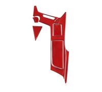 Moulure décorative Pour Corvette C7 2014-2019 Autocollant Pour Porte-gobelet Console Centrale Fibre Carbone(rouge)
