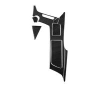 Moulure décorative Pour Corvette C7 2014-2019 Autocollant Pour Porte-gobelet Console Centrale Fibre Carbone(Noir)