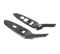 Moulure décorative Pour Mazda MX-5 2016-2023 Cadre Décoratif Pour Bouton Lève-vitre Voiture Fibre Carbone Véritable(Rhd Gray)