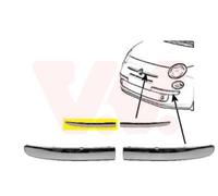 Moulure Décorative/Protectrice, Pare-Chocs 1604584 VAN WEZEL Pour FIAT