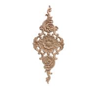 Moulure décorative vintage exquise en bois, grande rose, pour la décoration intérieure et extérieure, C203,3