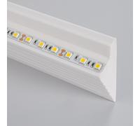 LEDKIA LIGHTING Moulure Diagonale Modern 2m pour Ruban LED Blanc