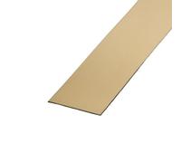 Moulure en Acier Inoxydable Autocollante Rouleau De 3 Mètres Bande Adhésive Murale En Acier Inoxydable, Effet Miroir/brosse(3cm gold,3.0m brush)