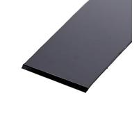 Moulure en Acier Inoxydable Autocollante Rouleau De 3 Mètres Bande Adhésive Murale En Acier Inoxydable, Effet Miroir/brosse(5cm black,3.0m brush)