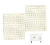 Moulure en bois de garniture de pétoncle 24 pièces, garniture en bois décorative inachevée 16 pouces pour les projets bricolage et la décoration intérieure..