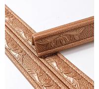Moulure en mousse 3D réutilisable pour l'amélioration temporaire ou permanente des murs et des meubles (marron)