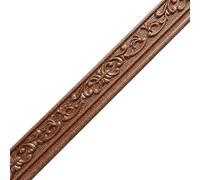Moulure en mousse gaufrée 3D, Garniture de plinthe autocollante en mousse 3D multicolore 2, m x 8 cm 7 mm(Brown)