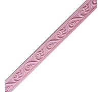 Moulure en mousse gaufrée 3D, Garniture de plinthe en mousse PE autocollante 3D 2, m multicolore(Pink)