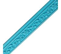 Moulure en mousse gaufrée 3D, Plinthe autocollante en mousse PE 3D 2,2M multicolore(Blue)