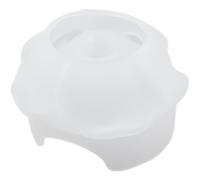 Moulure en silicone en forme de fleur à faire soi-même, moulage en résine époxy blanc transparent, 9,7 x 5,6 cm, pour décoration de bagues, colliers, bijoux, support de rangement flexible