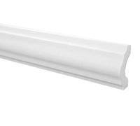 Moulure en Stuc Professionnel Dur Blanc Lisse Marbet 18x38mm E-18 - blanc, 50 Mètres / 25 Faire