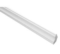 Moulure en Stuc Professionnel Dur Blanc Lisse Marbet 22x22mm E-23 - blanc, 50 Mètres / 25 Faire