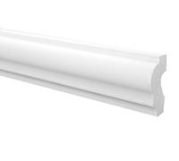Moulure en Stuc XPS Stable Blanc Marbet 21x40mm E-19 - blanc, 30 Mètres / 15 Plinthes