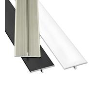 Moulure en T De 90 Cm, 3 Bandes De Transition De Sol en Aluminium, Garniture De Panneau Mural Découpable, Bande De Séparation Plate pour Sol(Rose Gold,20mm)