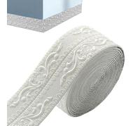 Moulure Flexible De Finition | Auto-adhésive Imperméable 10 Mètres Linéaires - Bordure De Plinthe | Adapté Pour Bois, Carrelage, Marbre, Cuisine, Salle De Bain, Buanderie, Couloir, Plafond Et Balcon