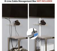 Moulure - goulotte - cache fil - plinthe - gaine range-fil - clips D-line - 1MCT5025W