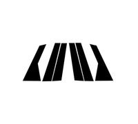 Moulure Montant B/C Compatible Avec A6 Pour C8 4K 2019 2020 2021 2022 2023 6 Pièces De Garniture Extérieure Poteau Fenêtre Porte Voiture Autocollant Noir Brillant