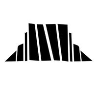 Moulure Montant B/C Compatible Avec Chrysler 200 2011 2012 2013 2014 10 Pièces Garnitures Pilier Porte Fenêtre Voiture Autocollants Couverture Colonne BC Accessoires Décalcomanie